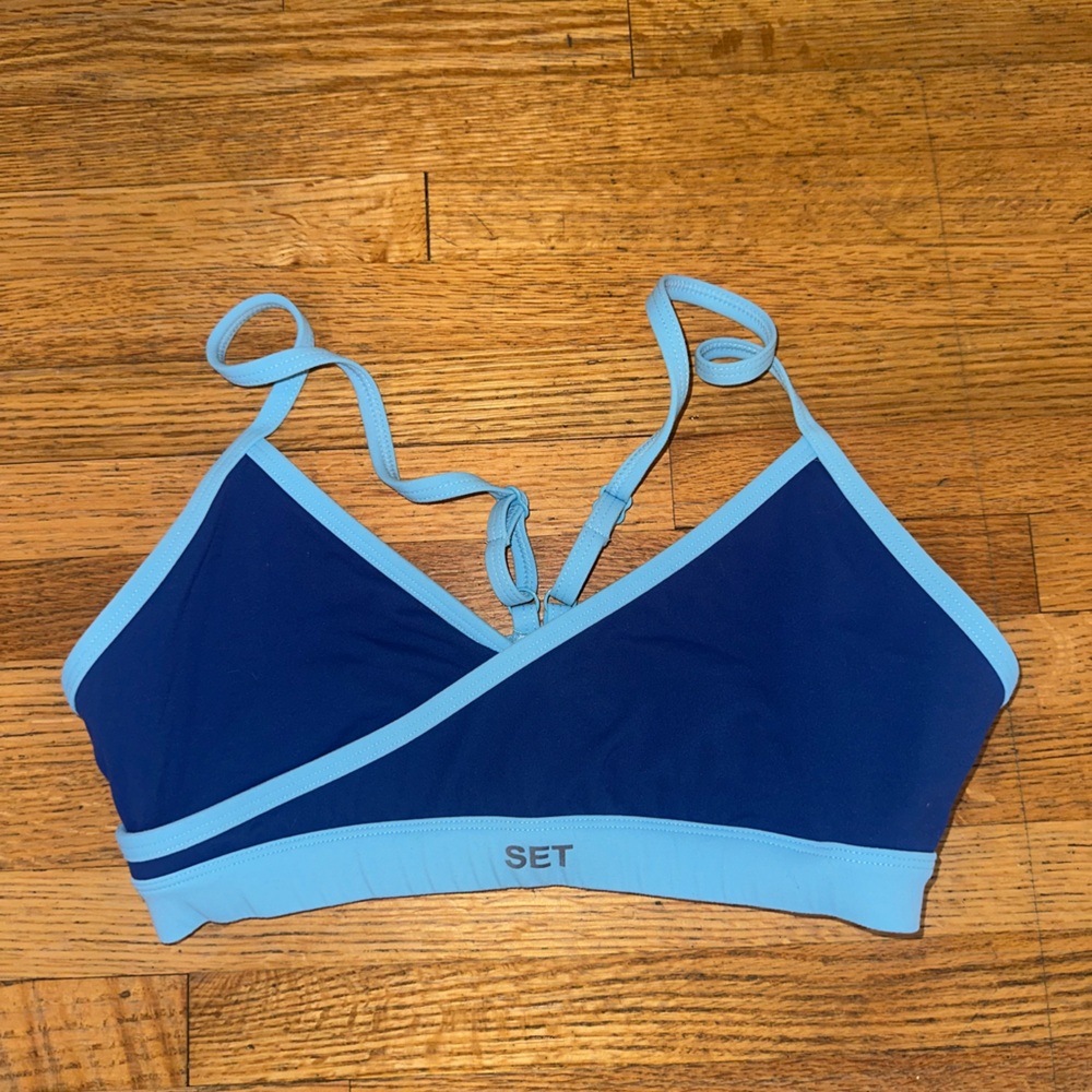 SET Active Blue & Light Blue Sports Bra